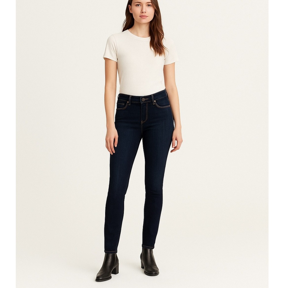 Gap 1969 Always Skinny Jeans Womens 29/8R Dark Wash Stretch Denim Mid Rise